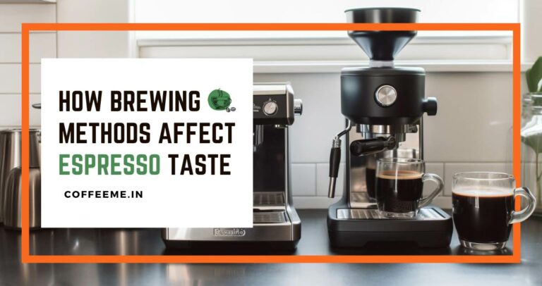 How do different brewing methods and equipment affect the taste of the espresso?